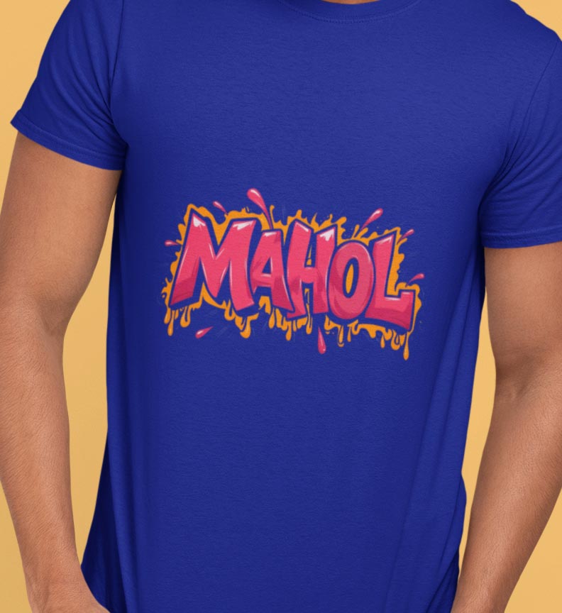Mahol-Royal blue-Varhadi Vibes T-Shirt