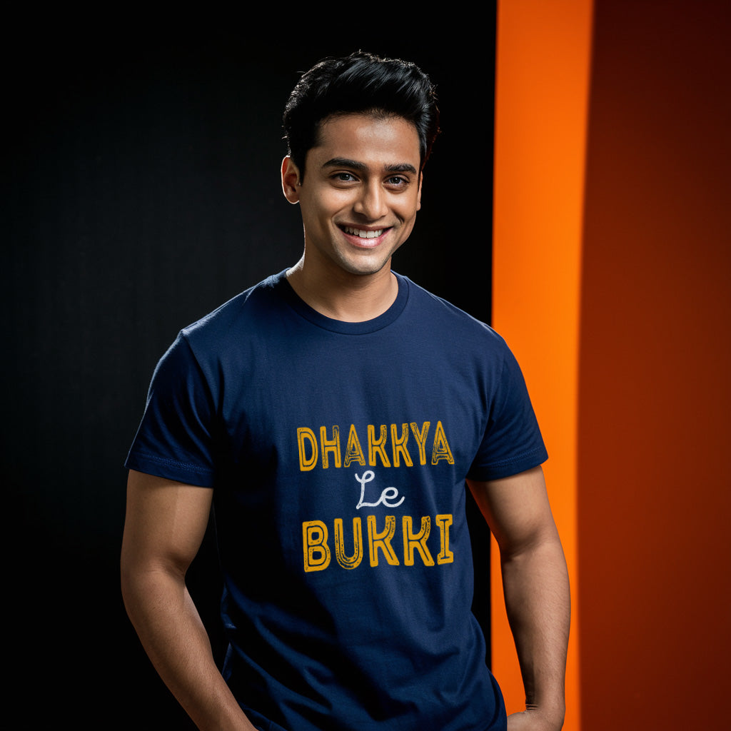 BUKKI -NAVYBLUE UNISEX- Varhadi slang T-Shirt