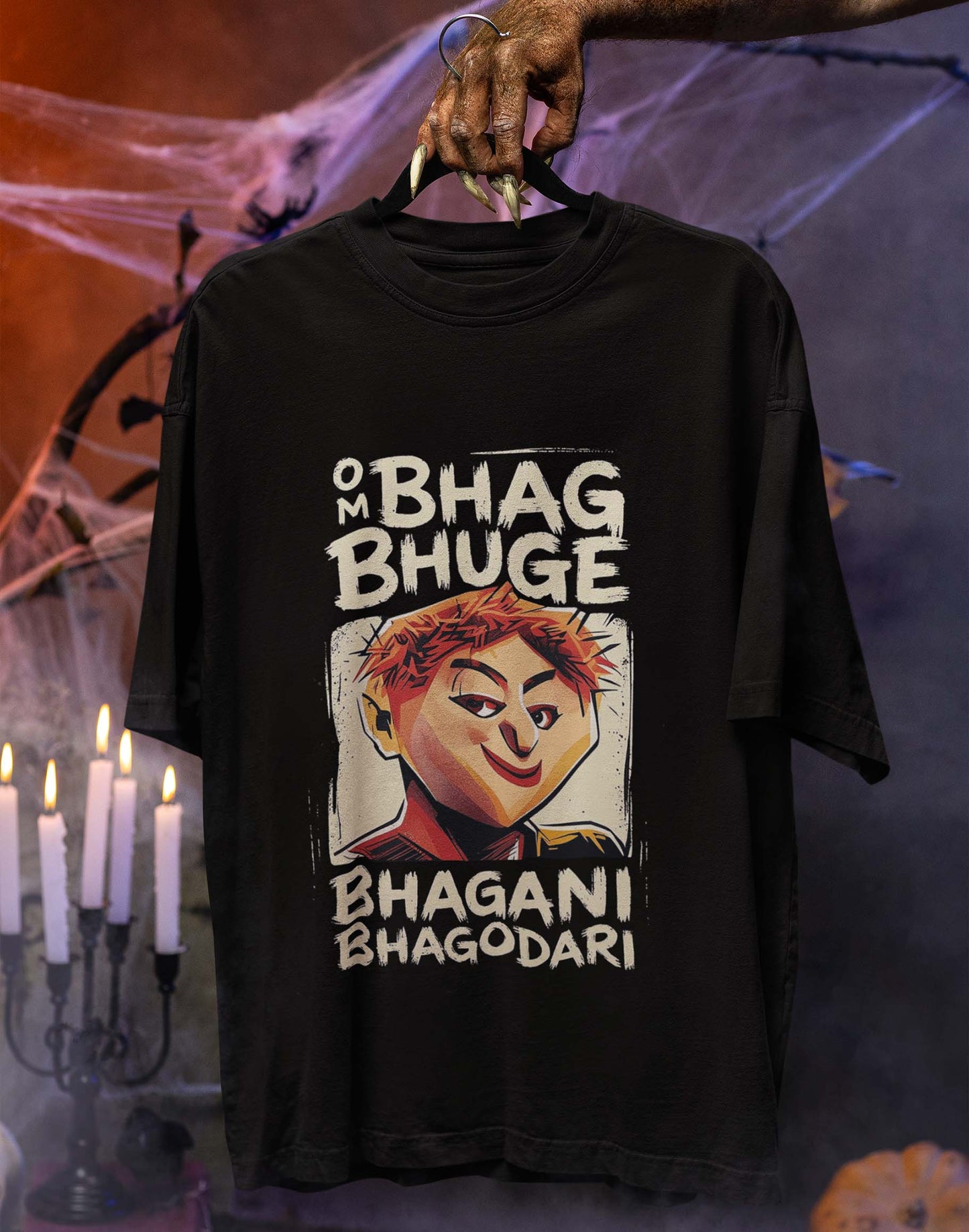 Tatya Vinchoo's Bhoot mantra-Oversized T-Shirt