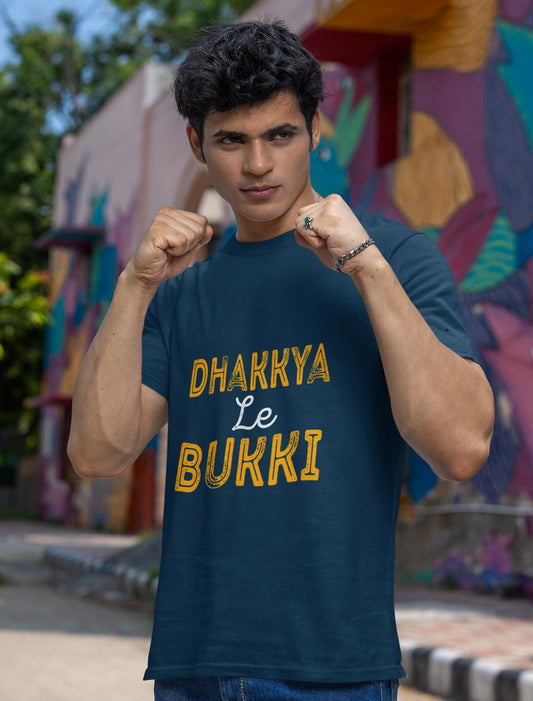 BUKKI -NAVYBLUE UNISEX- Varhadi slang T-Shirt