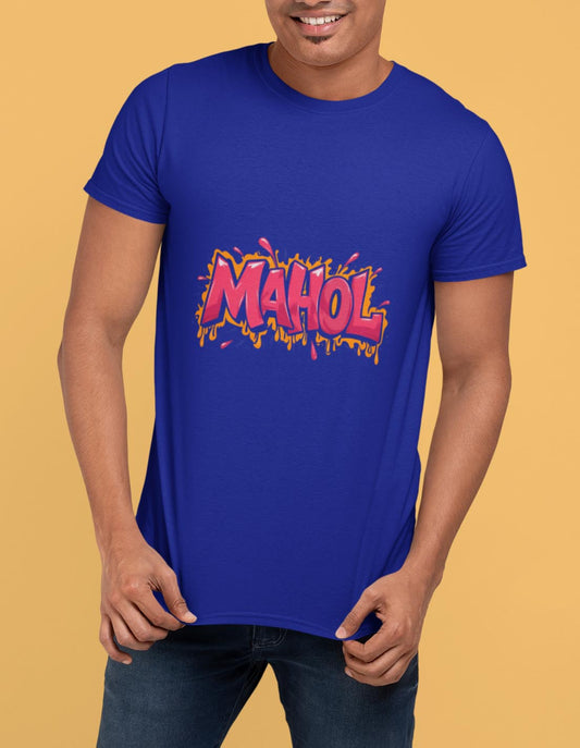 Mahol-Royal blue-Varhadi Vibes T-Shirt
