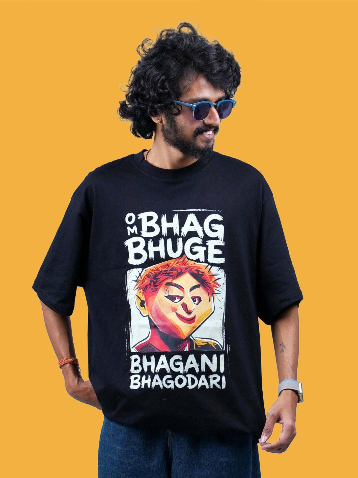 Tatya Vinchoo's Bhoot mantra-Oversized T-Shirt