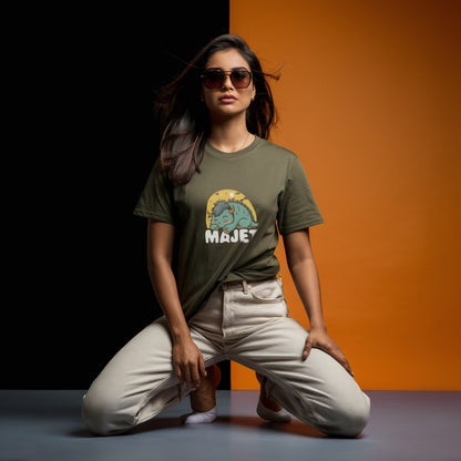 Majet-Varhadi vibes -Olive green T-Shirt