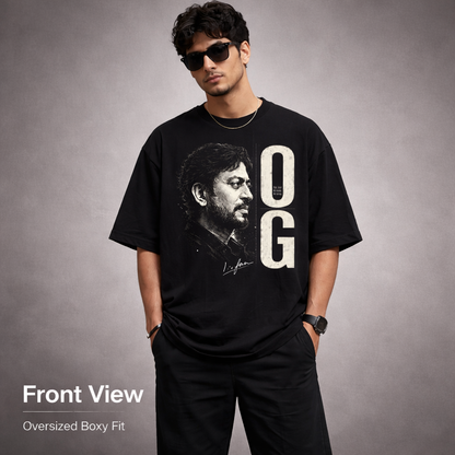 Irfan Khan- The OG-Tribute- Premium Oversized T-Shirt