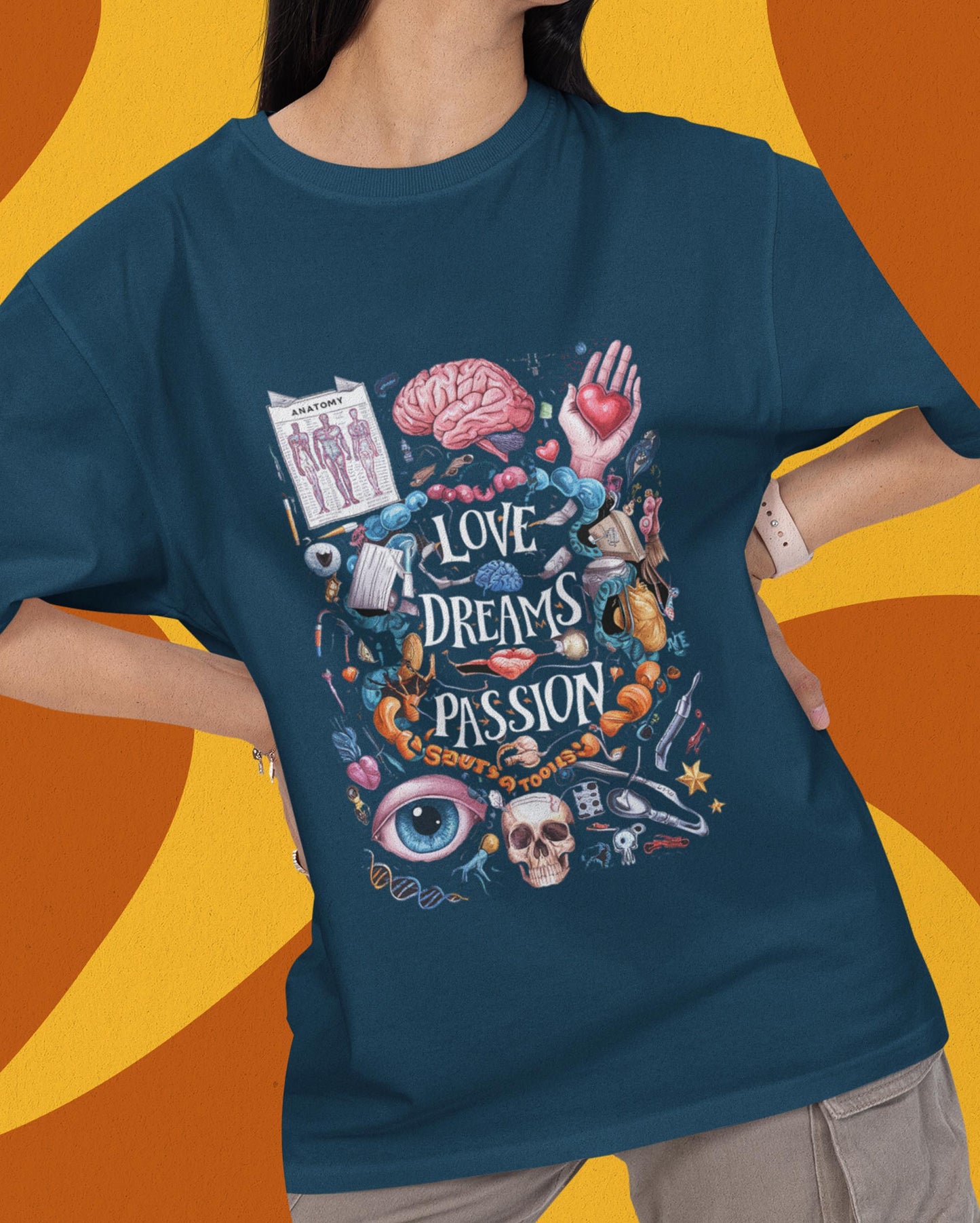 LOVE DREAM PASSION-MEDICO'S JOURNEY-OVERSIZED T-SHIRT